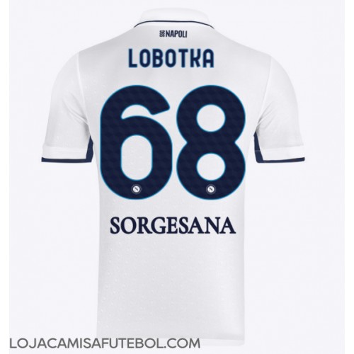 Camisa de Futebol SSC Napoli Stanislav Lobotka #68 Equipamento Secundário 2024-25 Manga Curta